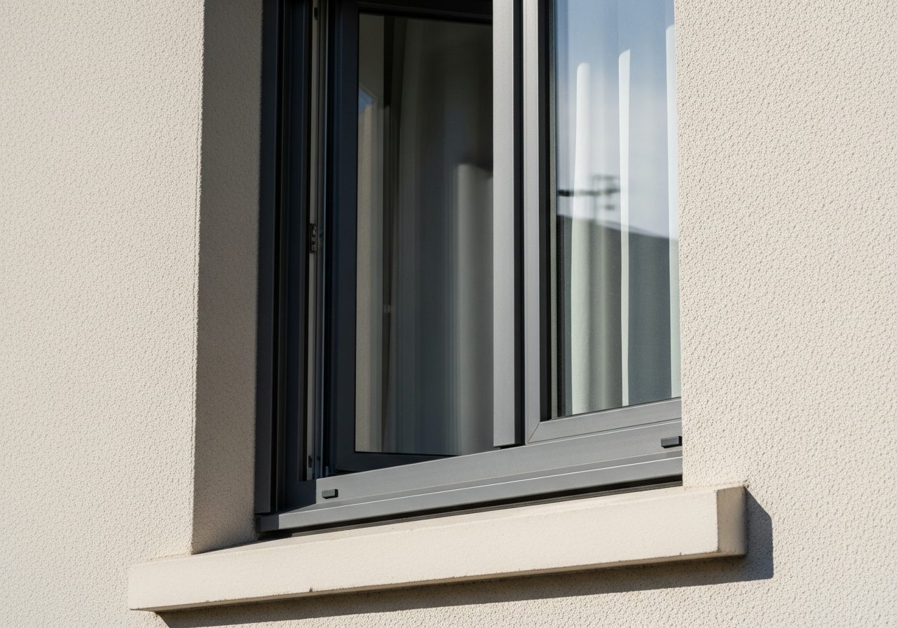Fenêtre aluminium gris anthracite