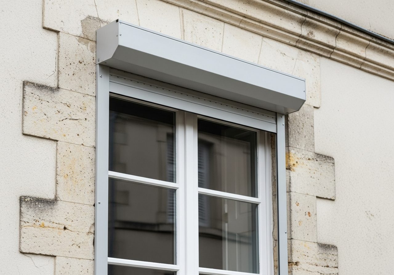 Volet roulant rénovation avec coffre extérieur